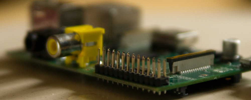 A view of the GPIO Pins